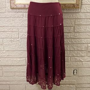 Tokyo Sequin Embellished Tiered Skirt